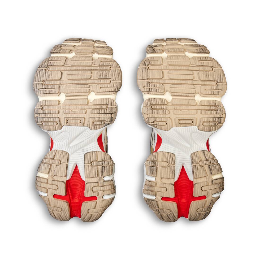 Men’s Cargo Sneaker  in Beige/grey/red - Image 7